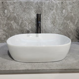 PURE OVAL 470MM CERAMIC VESSEL BASIN