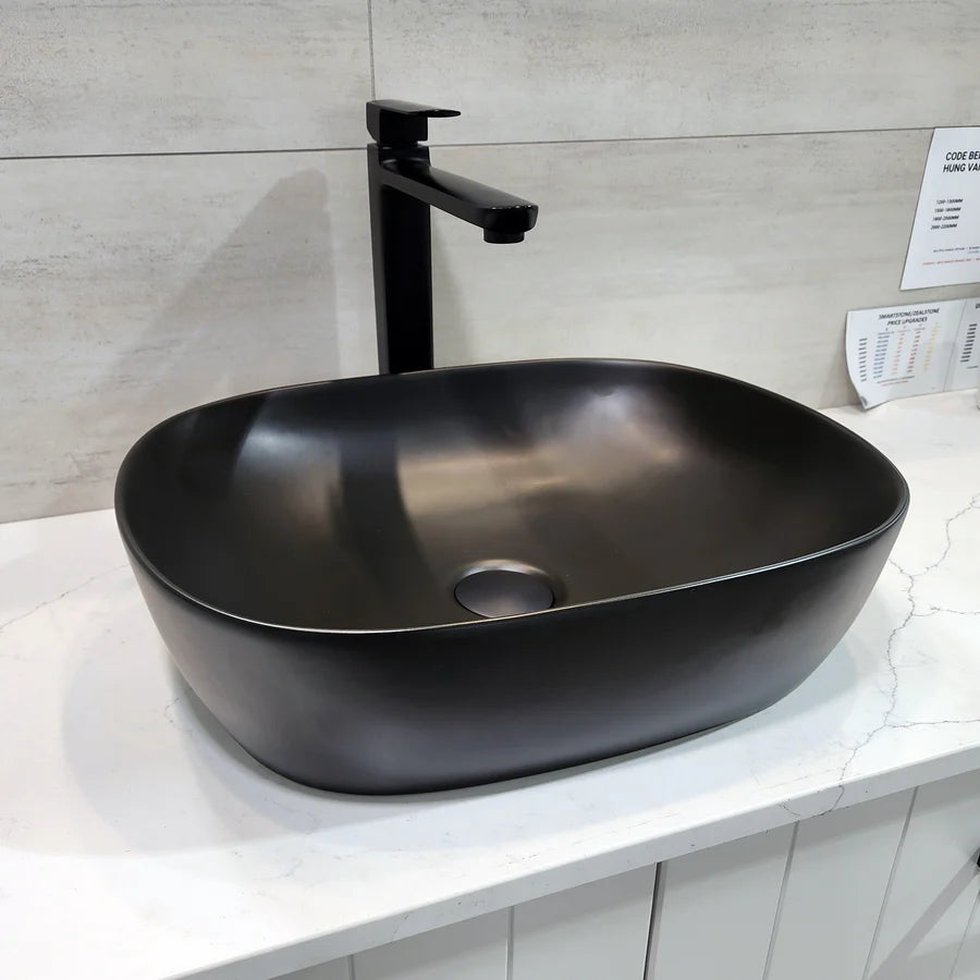 PURE OVAL 470MM CERAMIC VESSEL BASIN