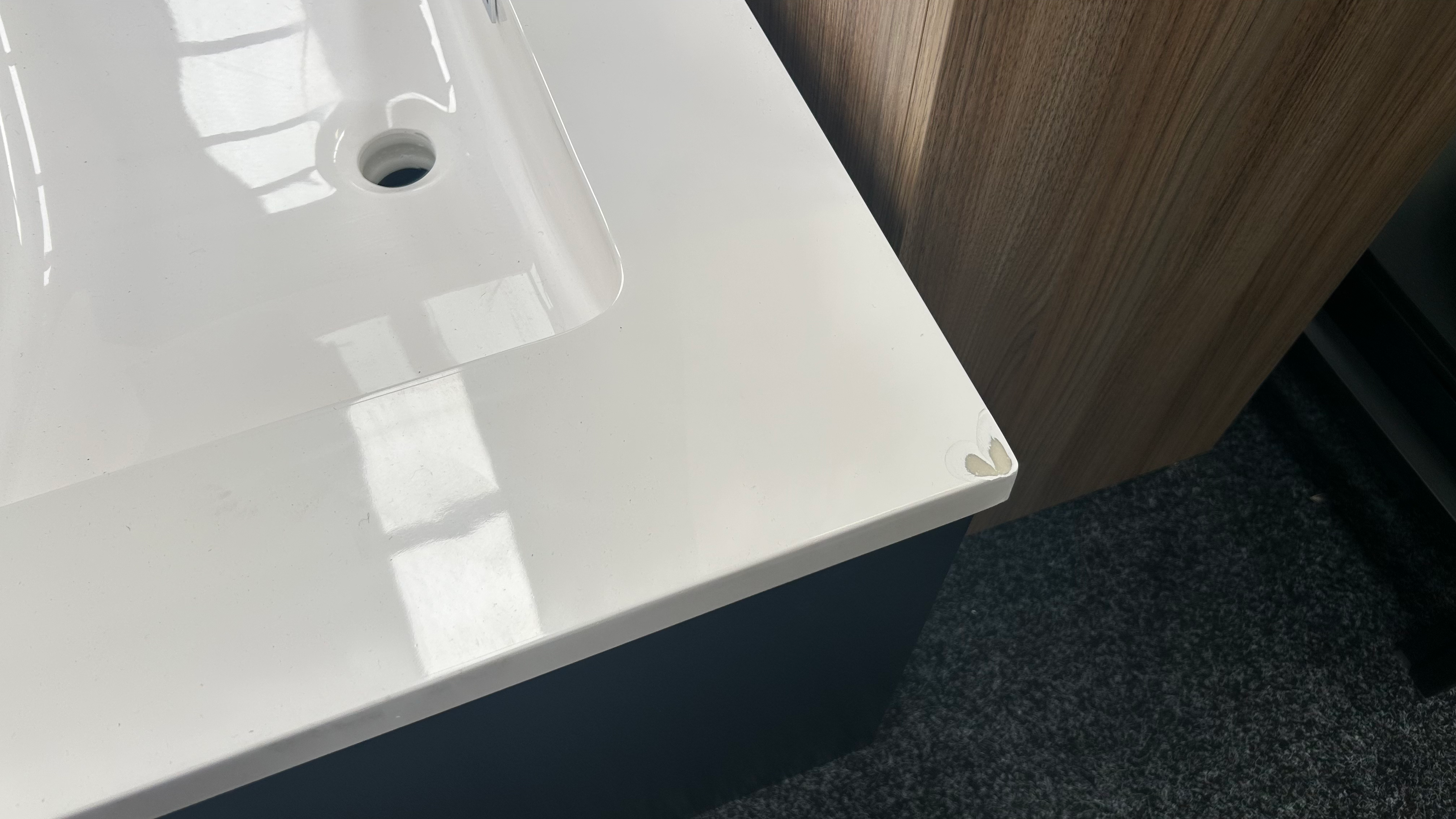 *Damaged* NEO 1500 Wall Hung Vanity – Double Bowl, Two Drawer
