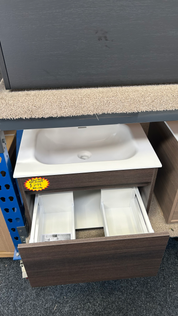 *Cancelled Order* LUXE 600 Wall hung Vanity – Single Bowl, One Drawer