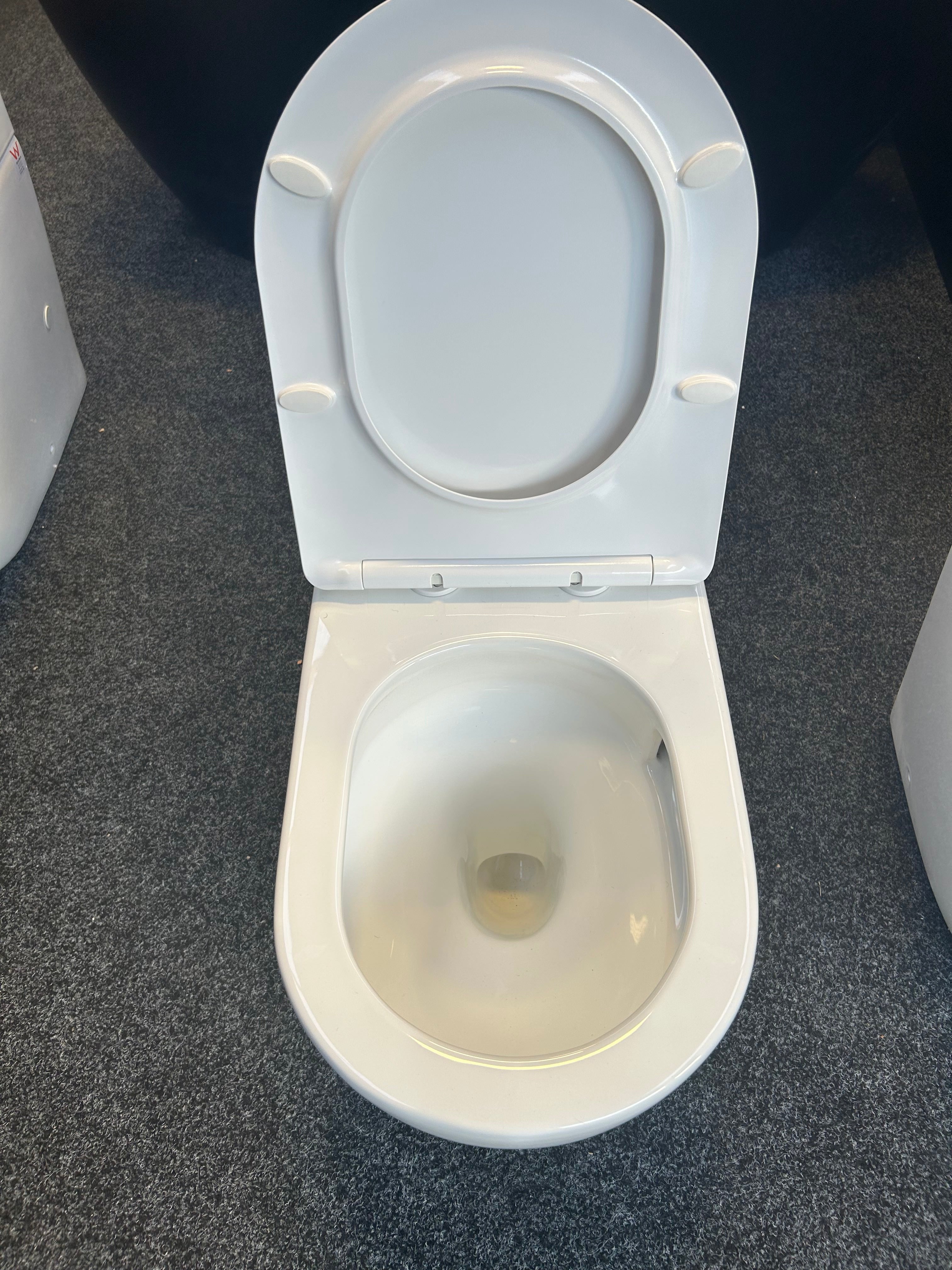 *Returned Item* CODE FLOW TYPHOON INWALL TOILET SUITE GLOSS WHITE PAN