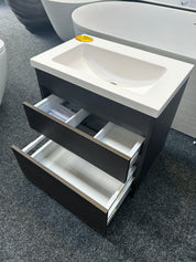*Cancelled Order* NEW LUXE 600x380 Slim Wall Hung Vanity – Single Bowl, One Drawer
