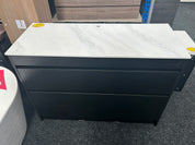 *Damaged* LUXE 1200x490 Floor Standing Vanity – Single Bowl, Two Drawer