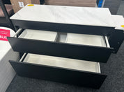 *Damaged* LUXE 1200x490 Floor Standing Vanity – Single Bowl, Two Drawer