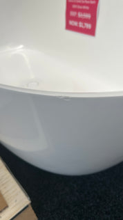 *Damaged* CODE CERVO 1800 SOLID SURFACE FREESTANDING BATH
