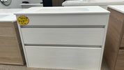 *Cancelled Order* LUXE 750x380 Wall Hung Vanity – Single Bowl, Two Drawer
