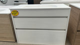 *Cancelled Order* LUXE 750x380 Wall Hung Vanity – Single Bowl, Two Drawer