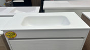 *Cancelled Order* LUXE 750x380 Wall Hung Vanity – Single Bowl, Two Drawer