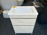 *Cancelled Order* LUXE 600 Slim Floor Standing Vanity – Single Bowl, 2 Drawer