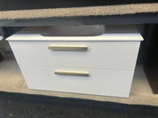 *Cancelled Order* LINEARE 1000 Wall Hung Vanity – Single Bowl, 2 Drawer