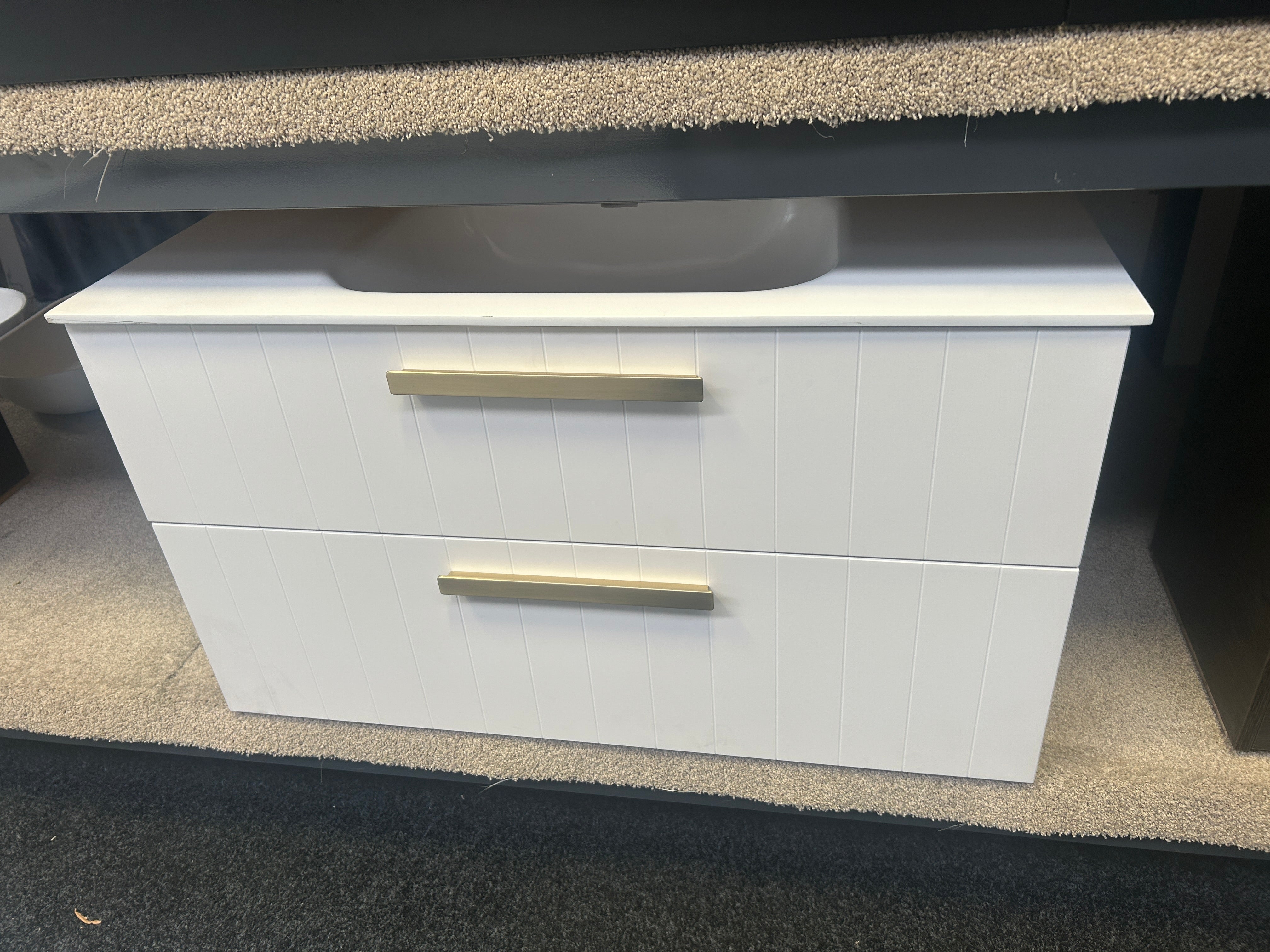 *Cancelled Order* LINEARE 1000 Wall Hung Vanity – Single Bowl, 2 Drawer