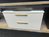*Cancelled Order* LINEARE 1000 Wall Hung Vanity – Single Bowl, 2 Drawer