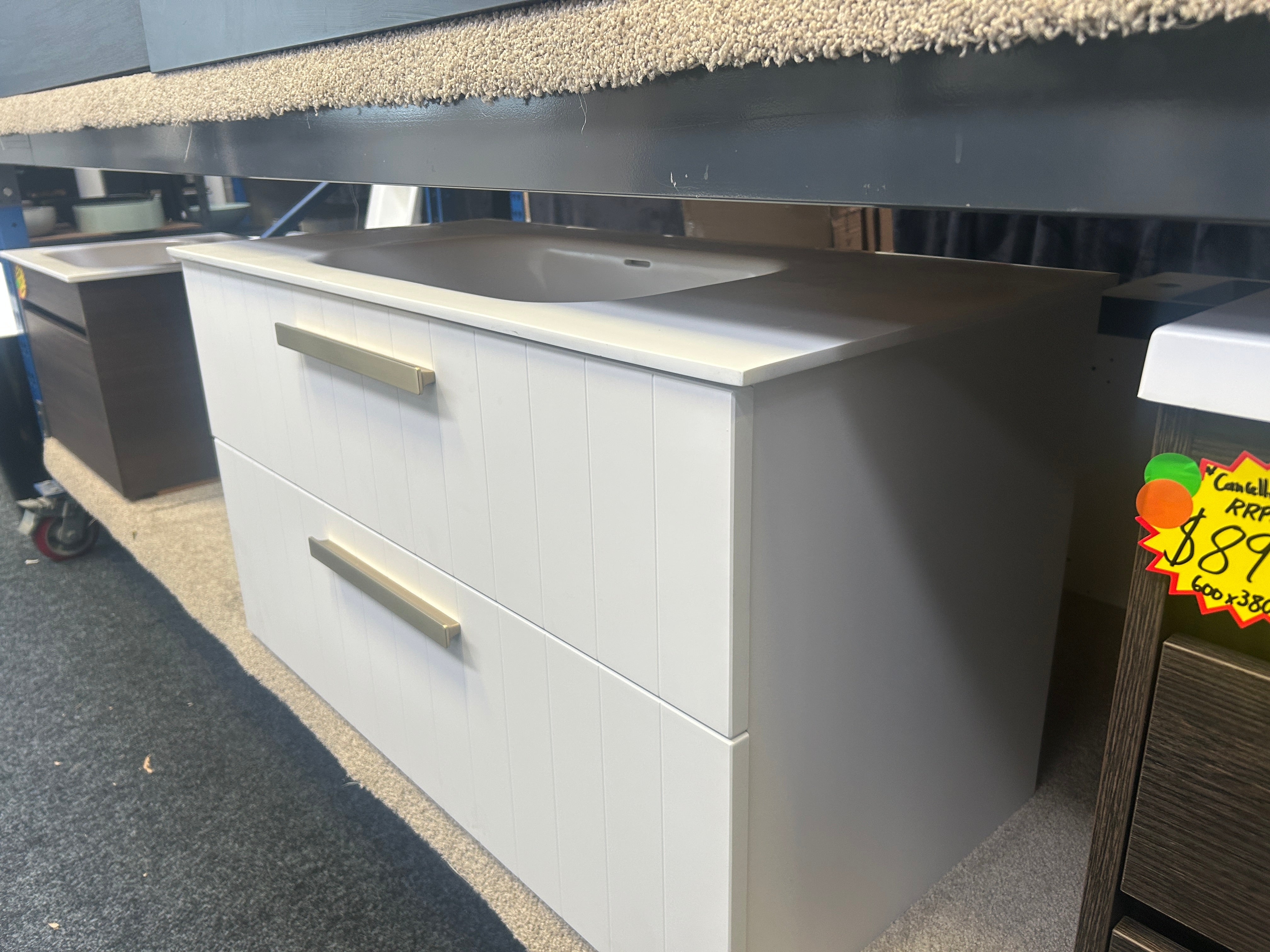 *Cancelled Order* LINEARE 1000 Wall Hung Vanity – Single Bowl, 2 Drawer