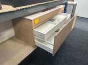 *Cancelled Order* NEW LUXE PLUS 1200x490 Wall Hung Vanity – Single Bowl, 2 Drawer