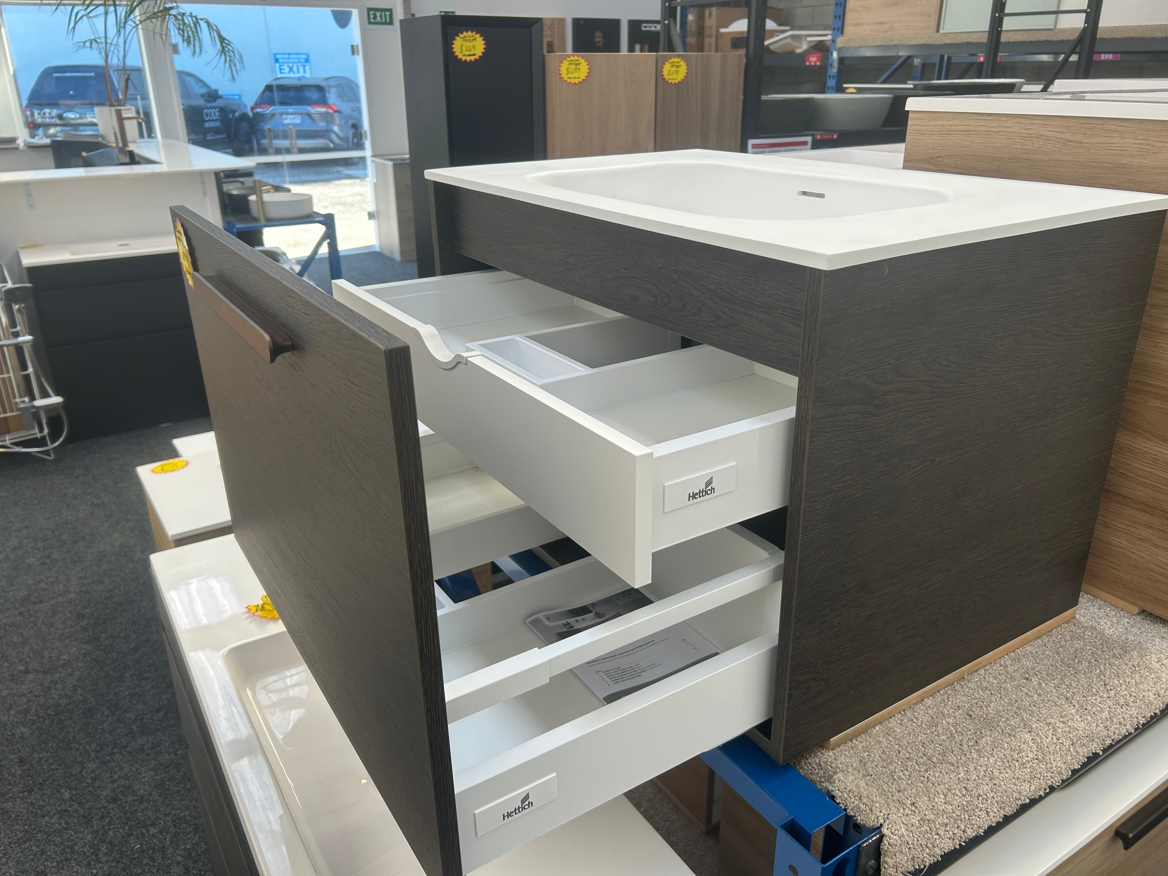 *Cancelled Order* HAKO 750 Wall Hung Vanity – Single Bowl, 1 Drawer
