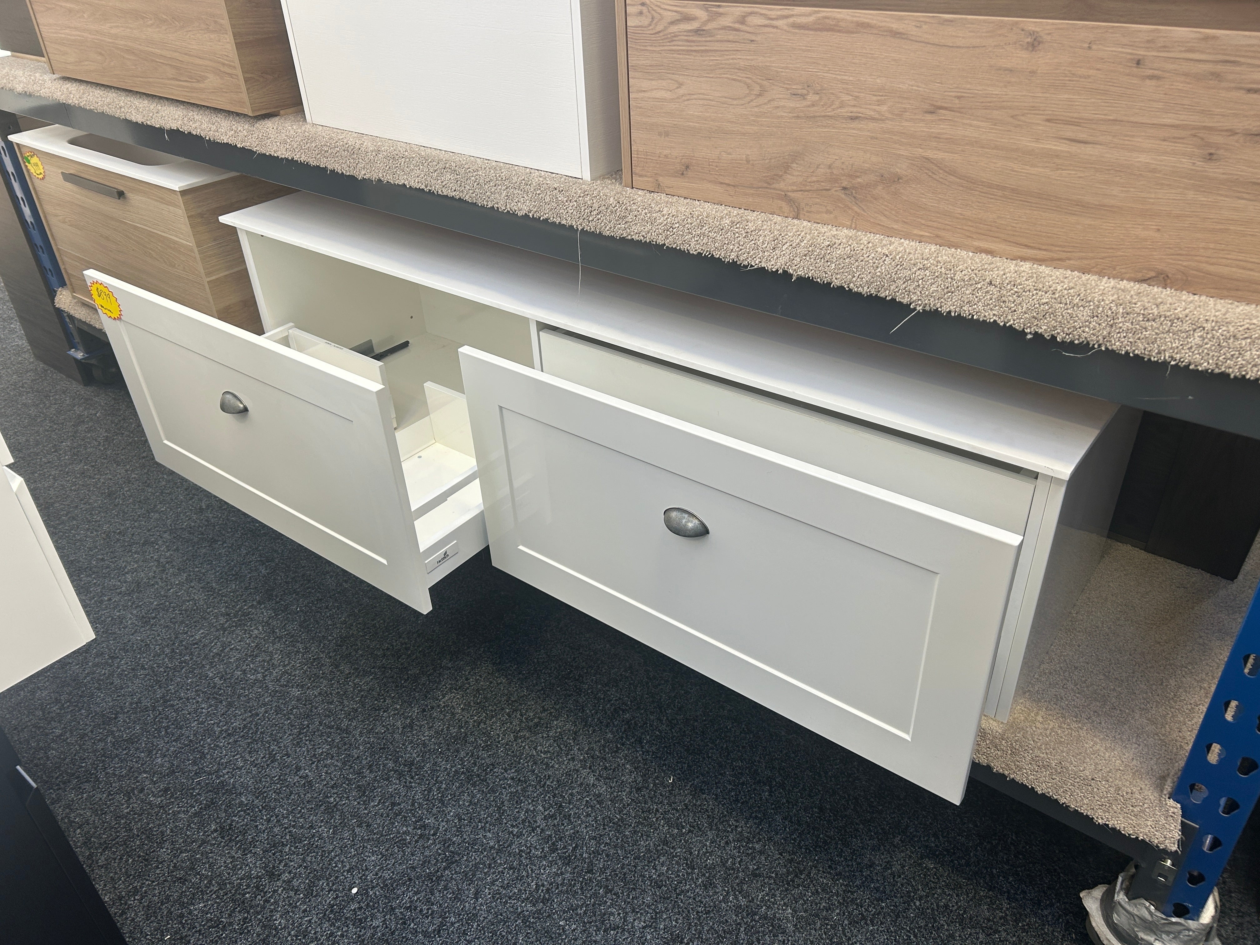 *Ex-Display* CUSTOM 1800 Wall Hung Vanity – Double Bowl, 3 Drawer