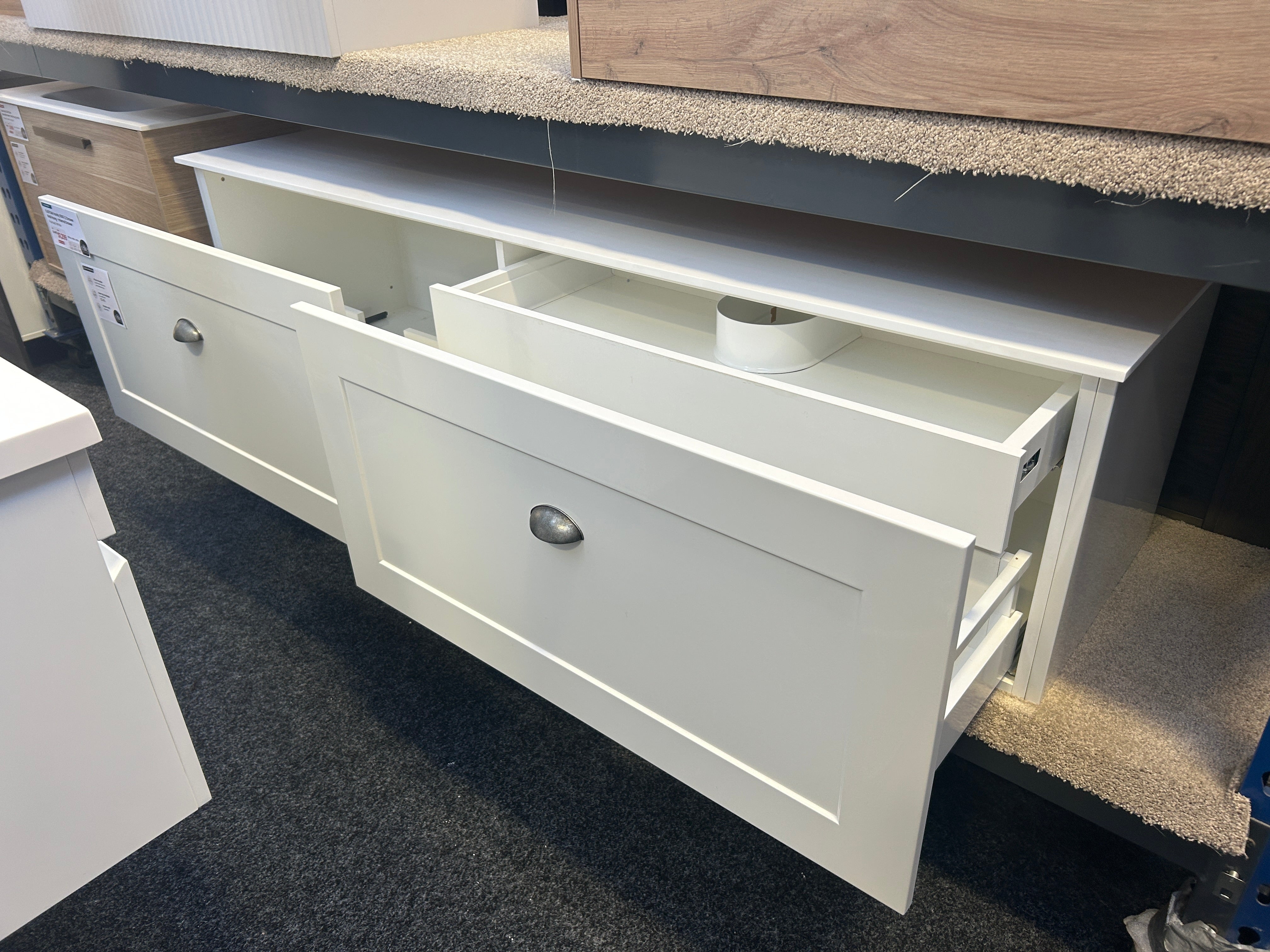 *Cancelled Order* CUSTOM 1800x490 Wall Hung Vanity – Double Bowl, 3 Drawer (1 internal)