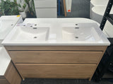 *Cancelled Order* Code LUXE 1200 Floor Standing Vanity – Double Bowl, 2 Drawer