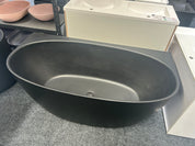 A matte black back-to-wall bath clearance new