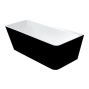 Newtech Indus Back-to-Wall Bath 1700 White/Black