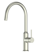 *Soiled Packaging* Code Nature Gooseneck Kitchen Sink Mixer - Brushed Nickel