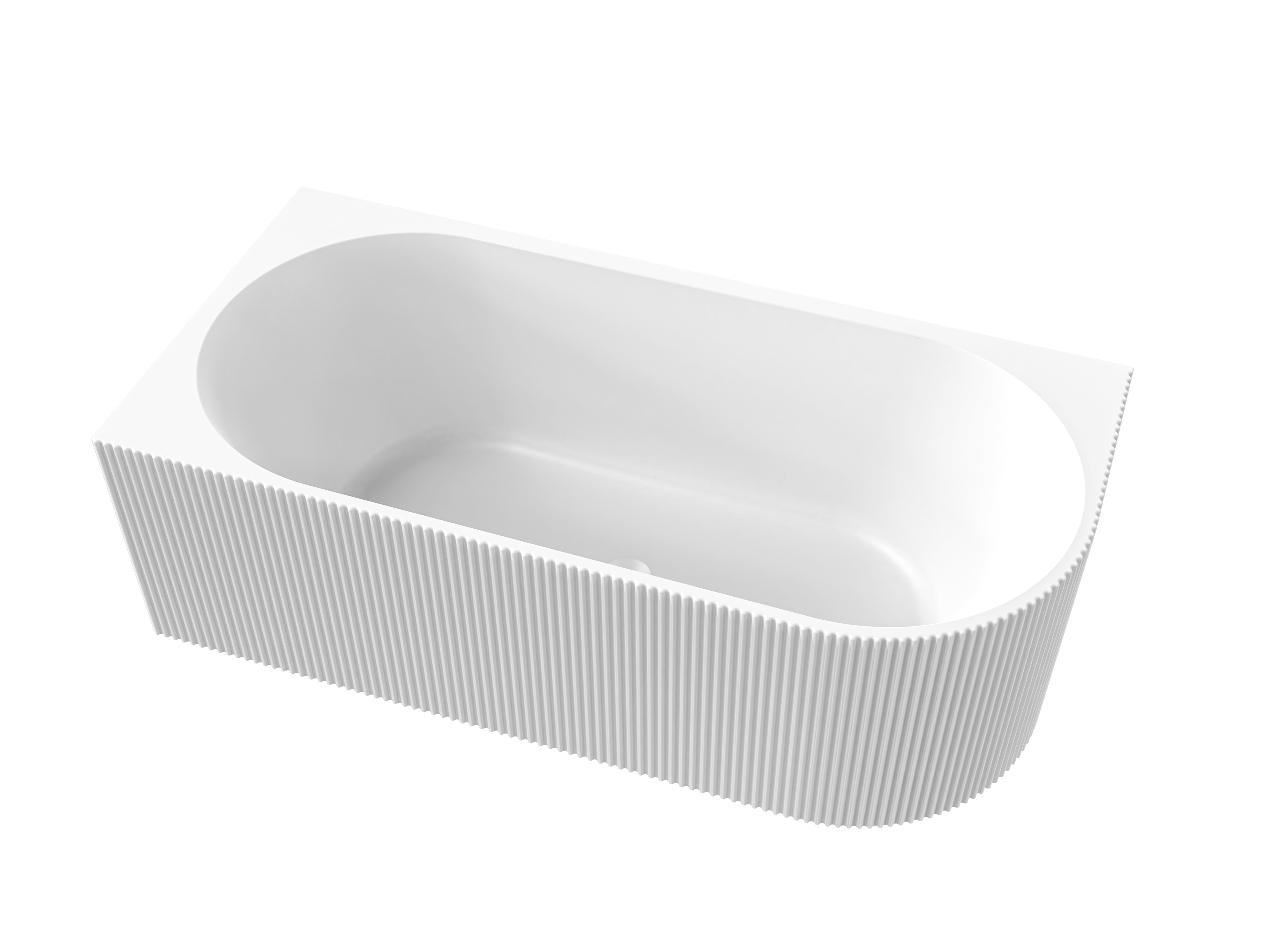 WILLOW 1500 LEFT HAND CORNER BATH - MATTE WHITE