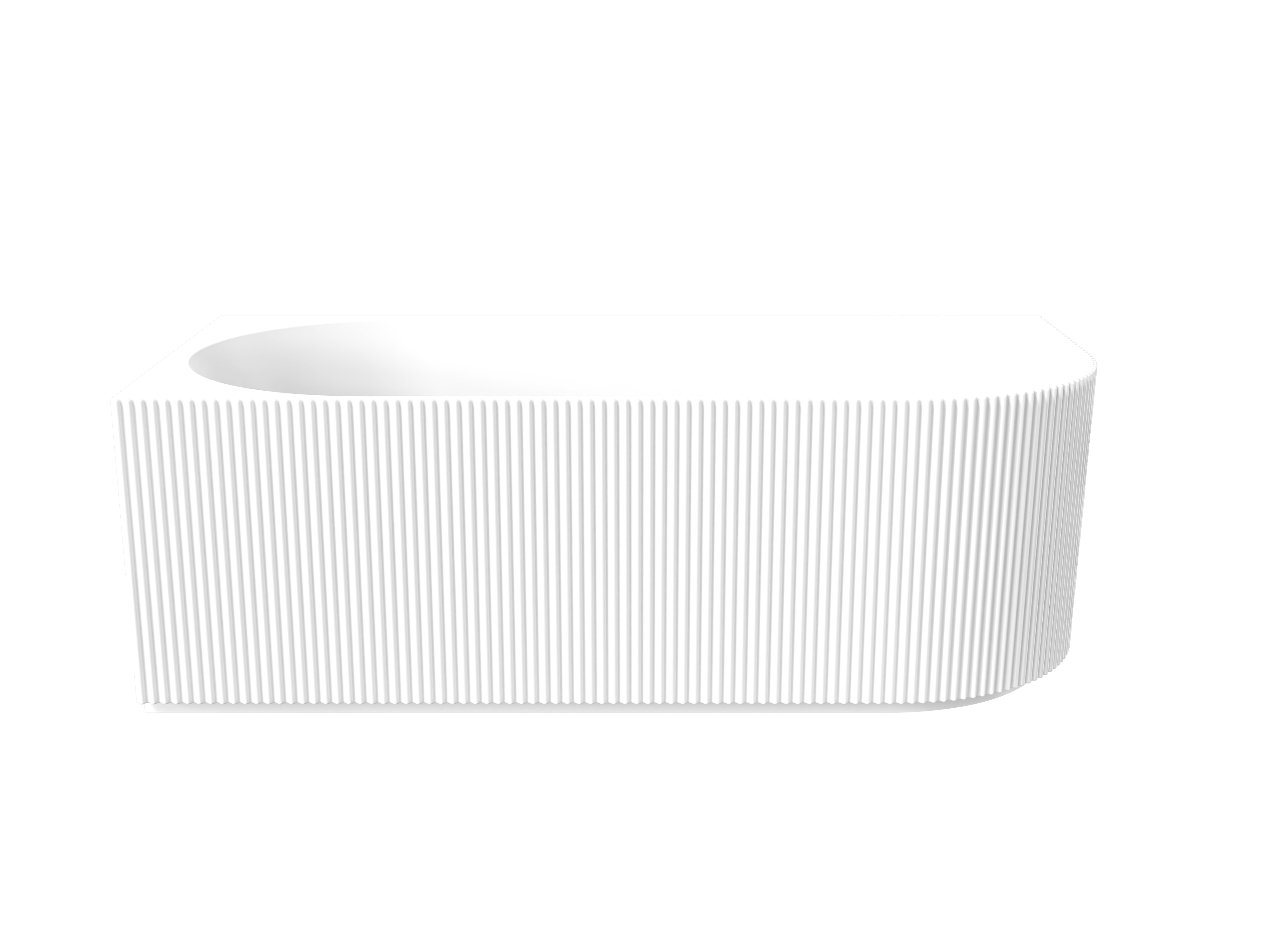 WILLOW 1500 LEFT HAND CORNER BATH - MATTE WHITE