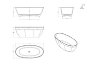 Clear Acrylic Bath 1700