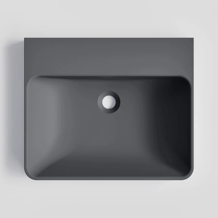 LINEARE 530MM CONCRETE SEMI-INSET BASIN