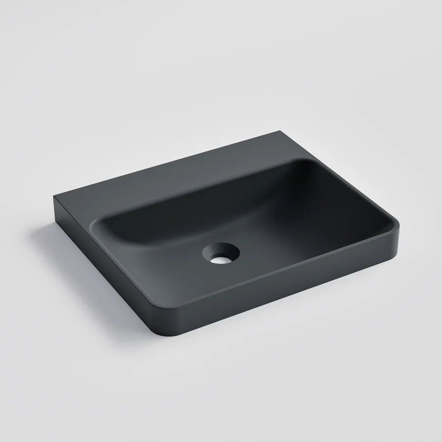LINEARE 530MM CONCRETE SEMI-INSET BASIN