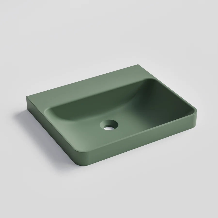 LINEARE 530MM CONCRETE SEMI-INSET BASIN