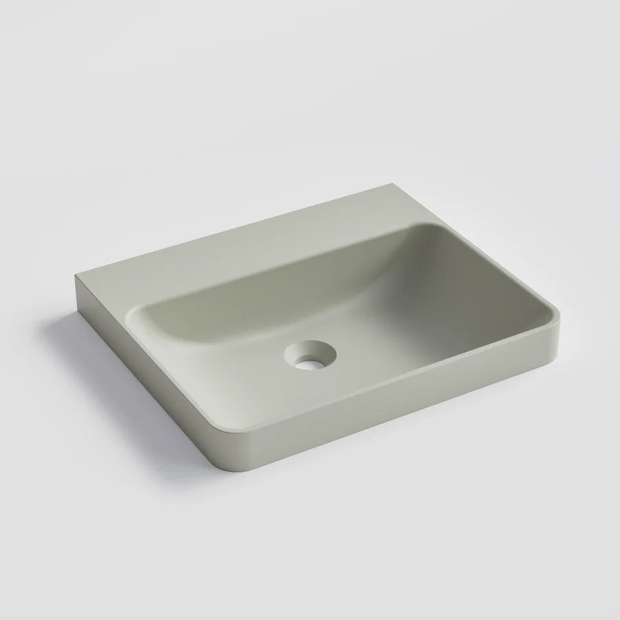 LINEARE 530MM CONCRETE SEMI-INSET BASIN