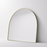 ASPECT 1200x1100 ARCH FRAMED MIRROR - BRUSHED BRASS