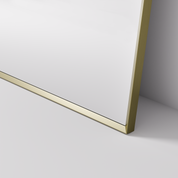 ASPECT 1200x1100 ARCH FRAMED MIRROR - BRUSHED BRASS