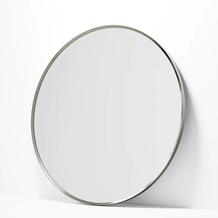 ASPECT ROUND 900MM MIRROR - Brushed Nickel