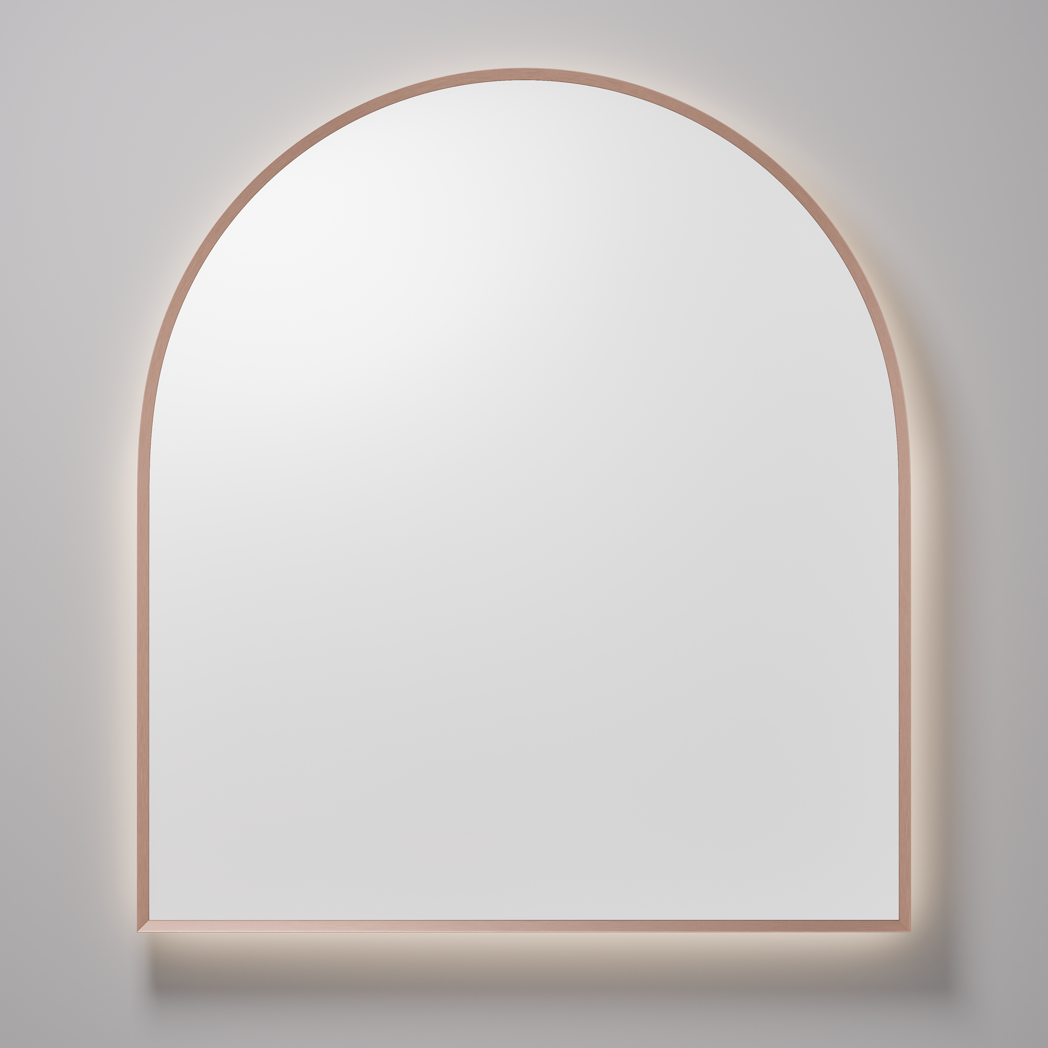 SOLACE ARCH 850X950 MIRROR - Brushed Copper