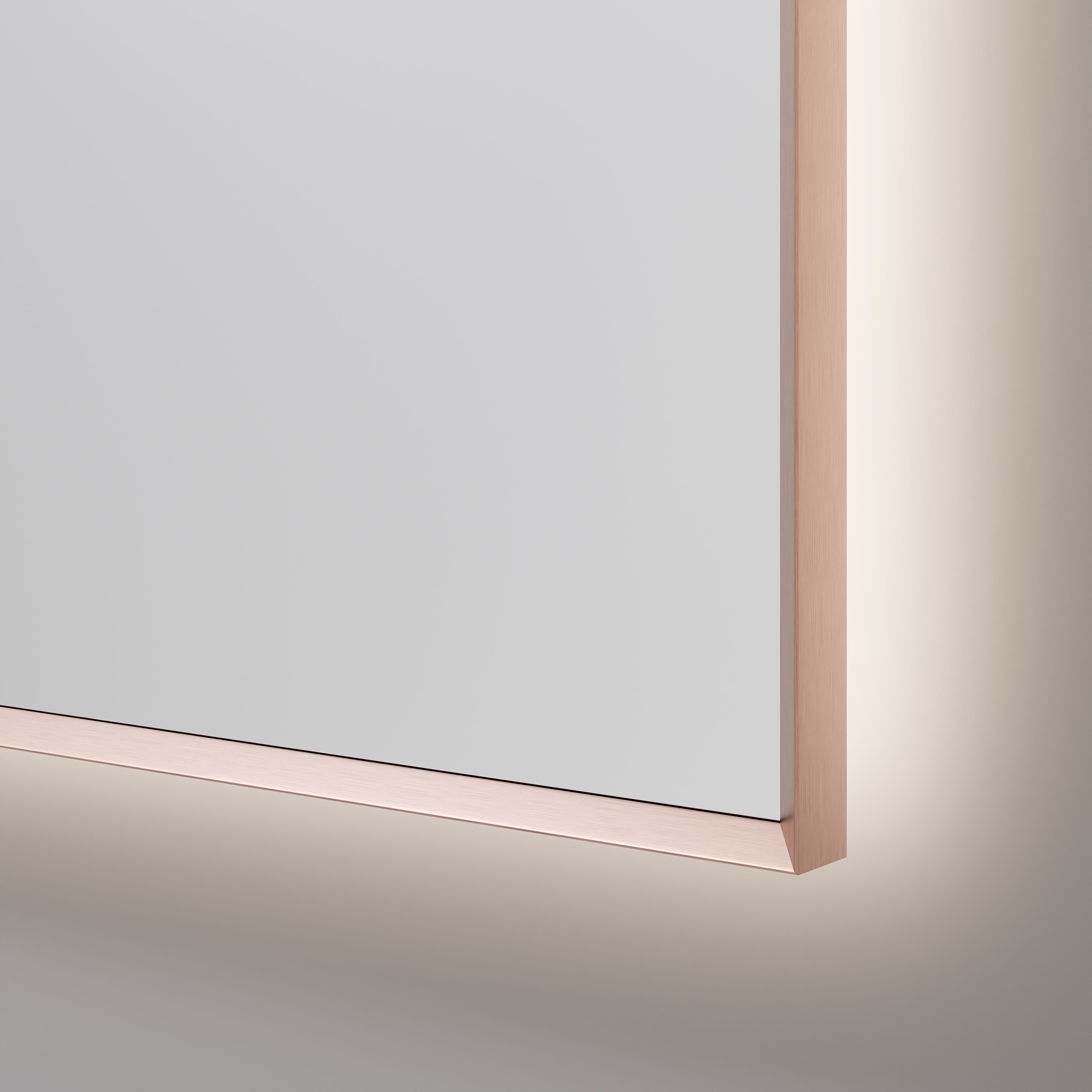 SOLACE ARCH 850X950 MIRROR - Brushed Copper