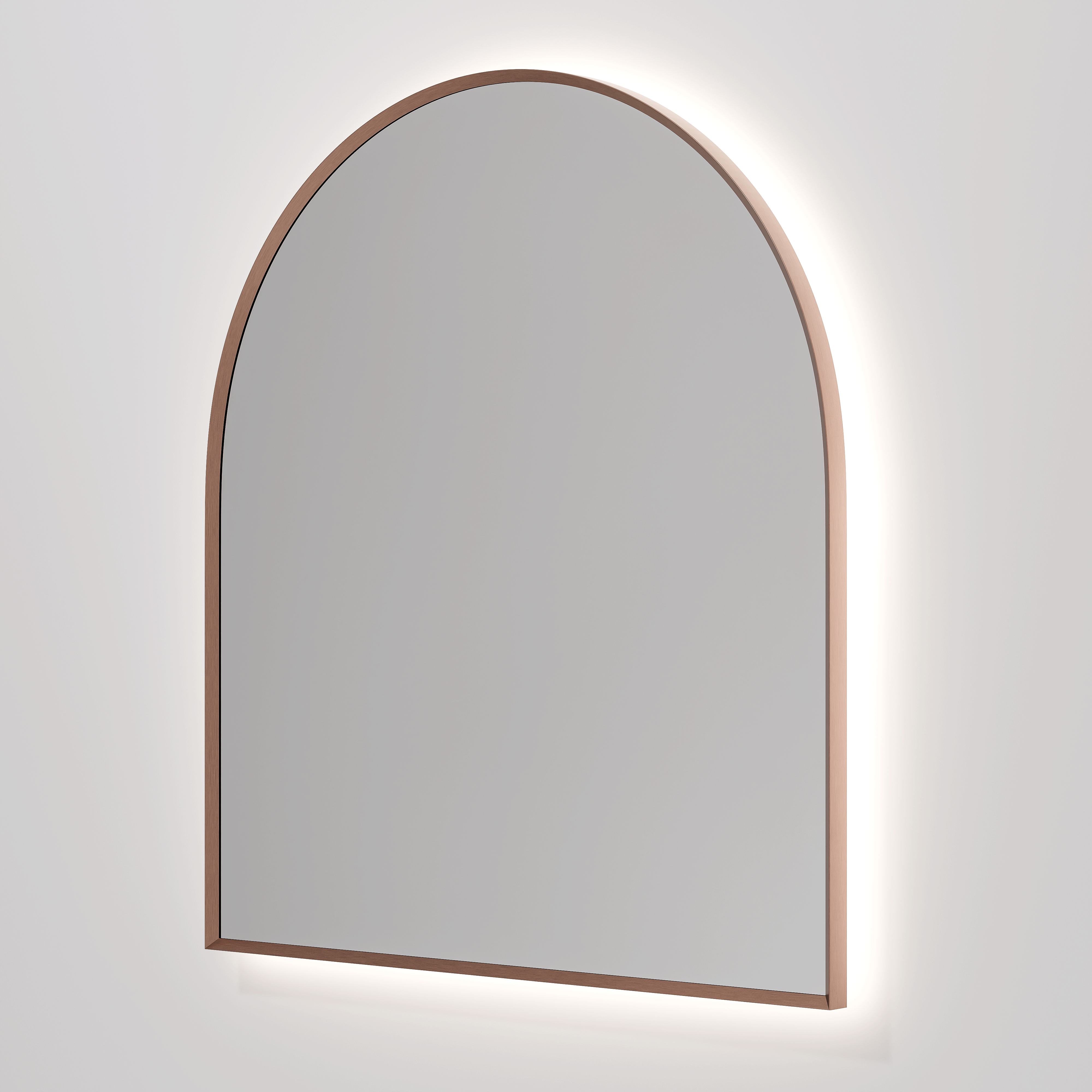 SOLACE ARCH 850X950 MIRROR - Brushed Copper