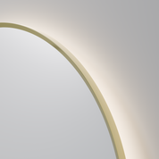 SOLACE ROUND 700MM MIRROR - Brushed Brass