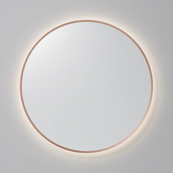 SOLACE ROUND 900MM MIRROR - Brushed Copper