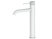 NATURE TALL VESSEL BASIN MIXER - Matte White