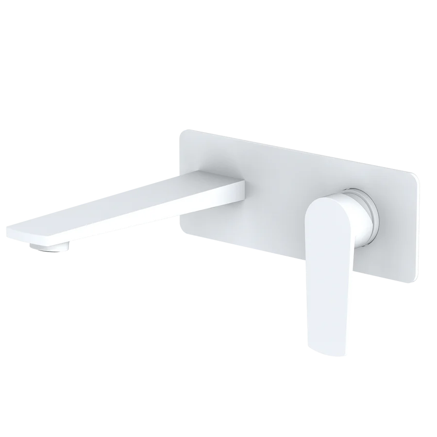 PURE WALL MOUNTED BASIN MIXER MATTE WHITE