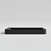 LINEARE 530MM SOLID SURFACE SEMI-INSET BASIN - MATTE BLACK