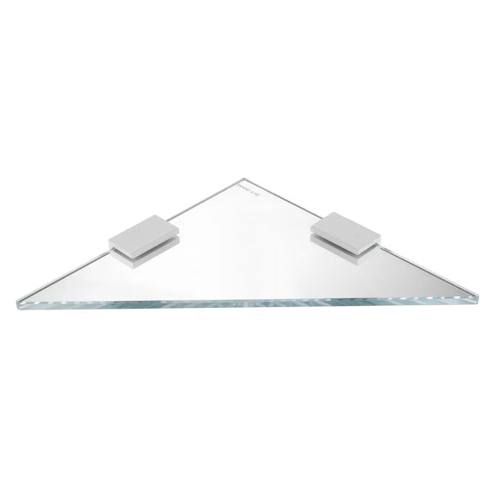 VERSA TRIANGLE GLASS SHELVES - Matte White