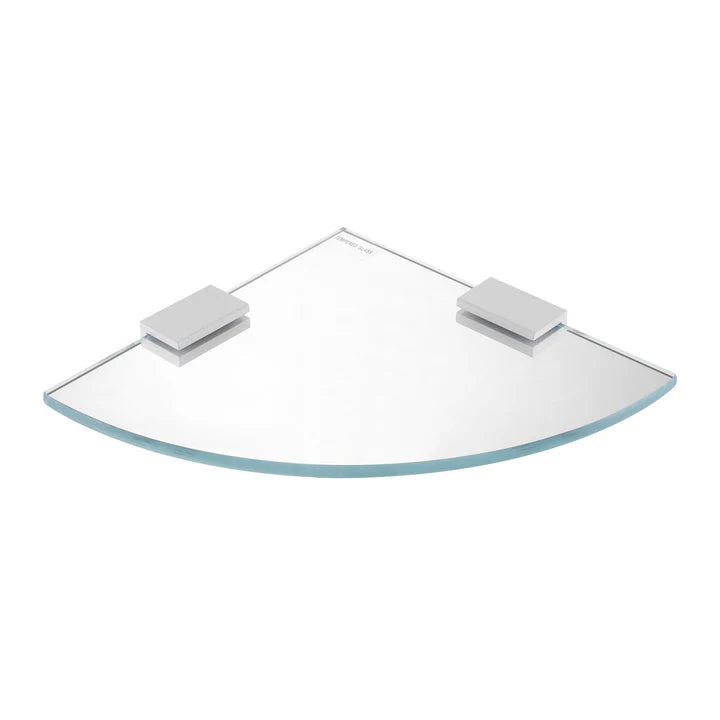 VERSA ROUND GLASS SHELVES - Matte White