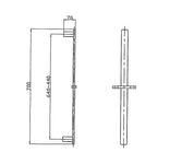 CODE PURE ROUND LUXURY ADJUSTABLE SLIDE SHOWERS