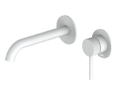NATURE WALL MOUNTED BASIN MIXER - Matte White