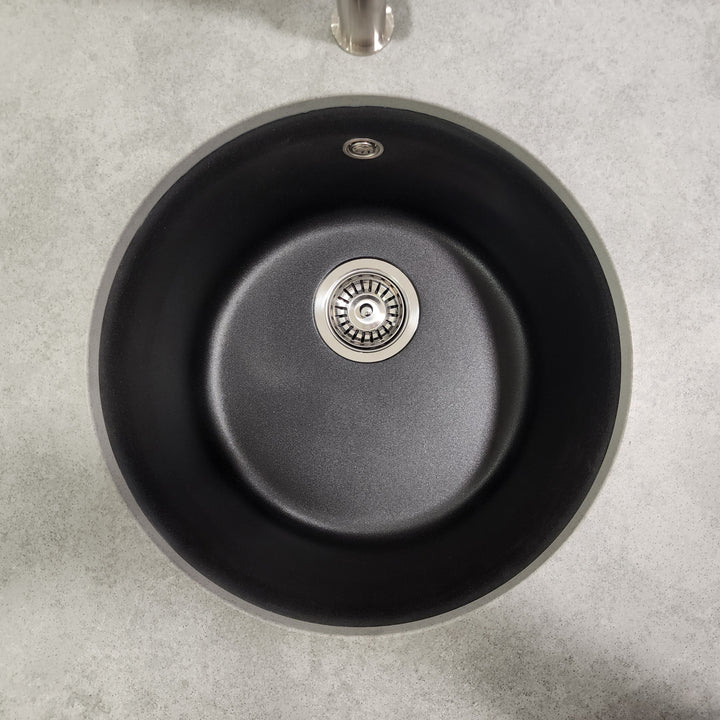 AURA GRANITE SINK ROUND 405MM - 3 Colours