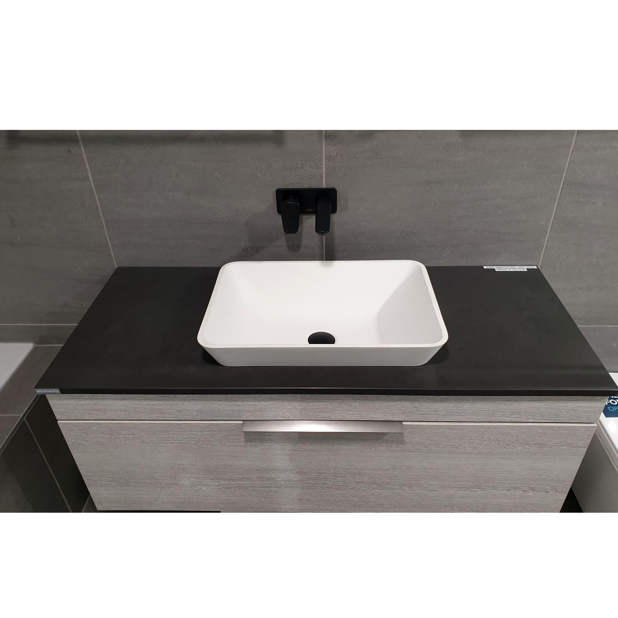 WATERWARE CUBE INSET RECTANGLE BASIN 530X355X80MM - 2 COLOURS
