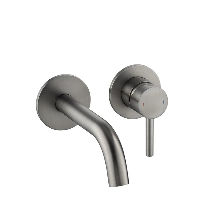 INDUSTRY WALL BASIN MIXER - Gunmetal